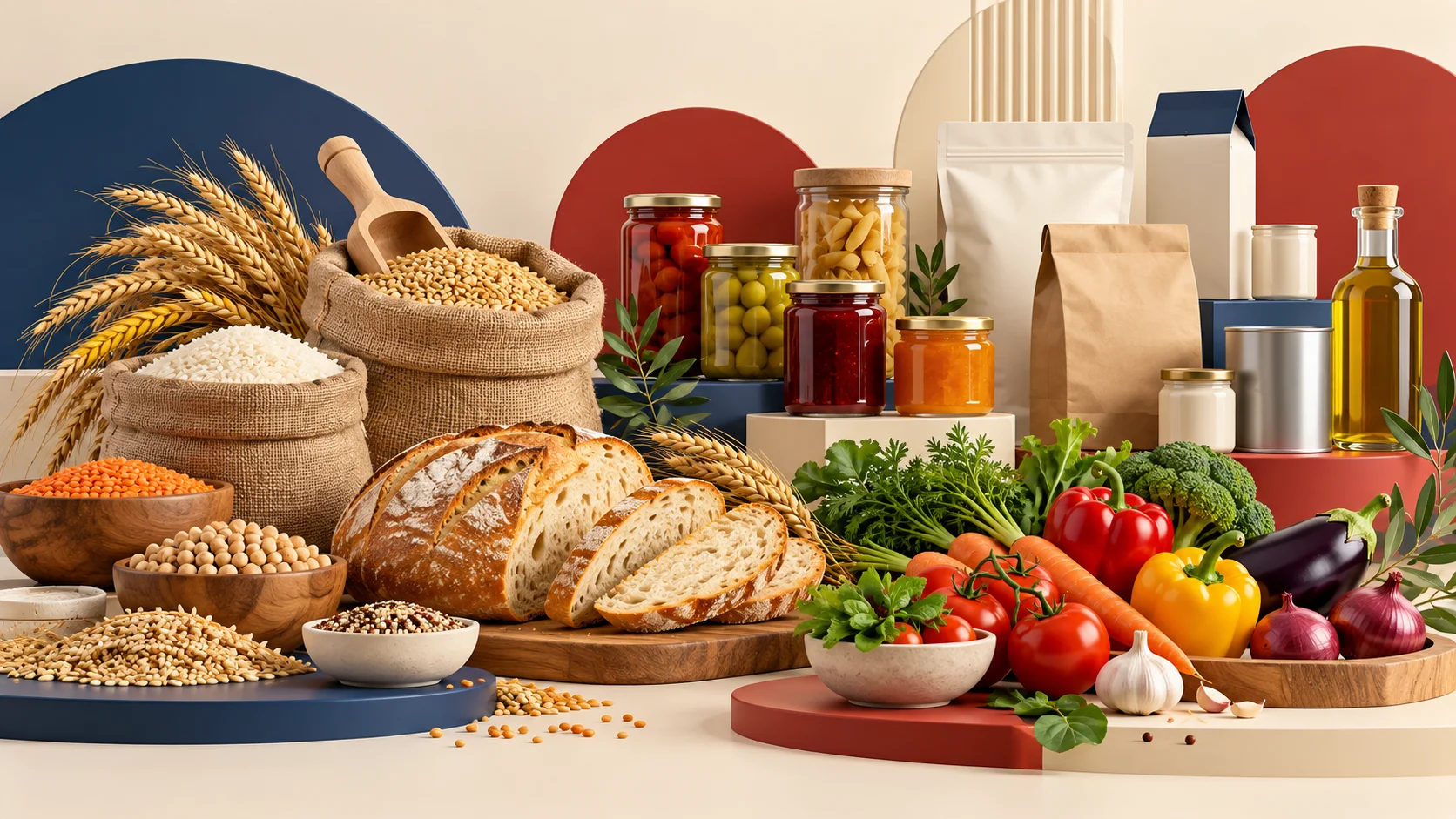 تصویرسازی مفهومی محصولات صنایع غذایی و بسته‌بندی مواد غذایی